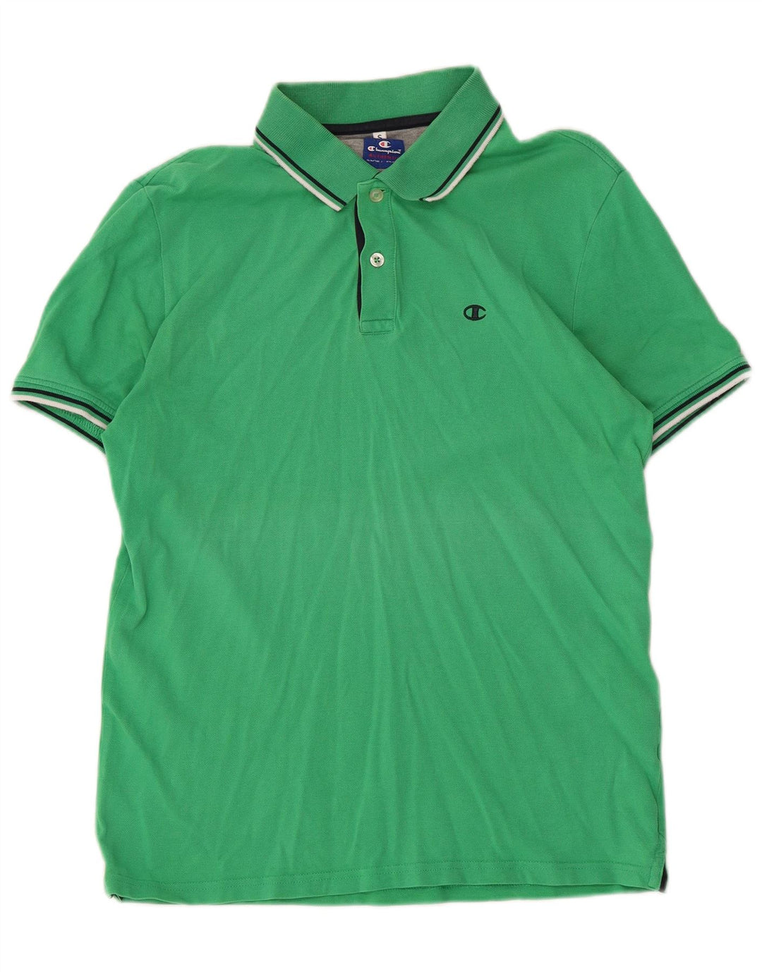 Champion Polo Hombre Pequeño Algodón Verde