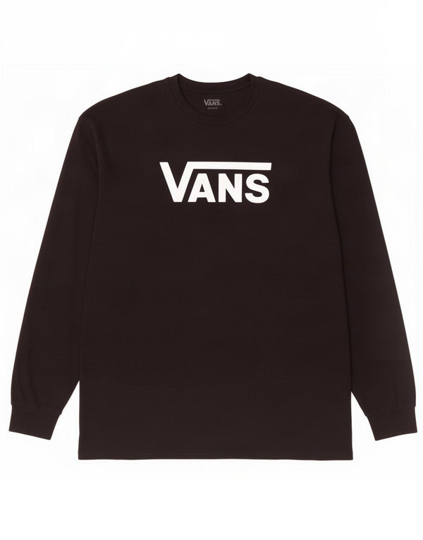 Vans Hombre Classic Fit Graphic Top Manga Larga XL Algodón Negro