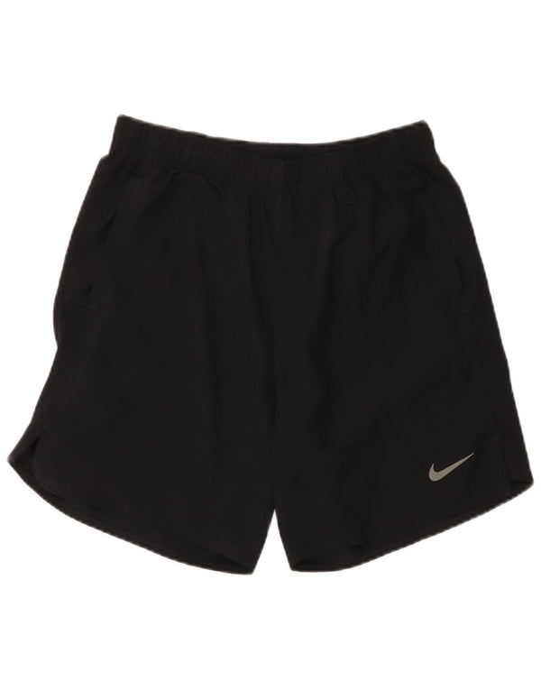Nike - Pantalones cortos deportivos Dri Fit para mujer, talla 10, poliéster negro pequeño