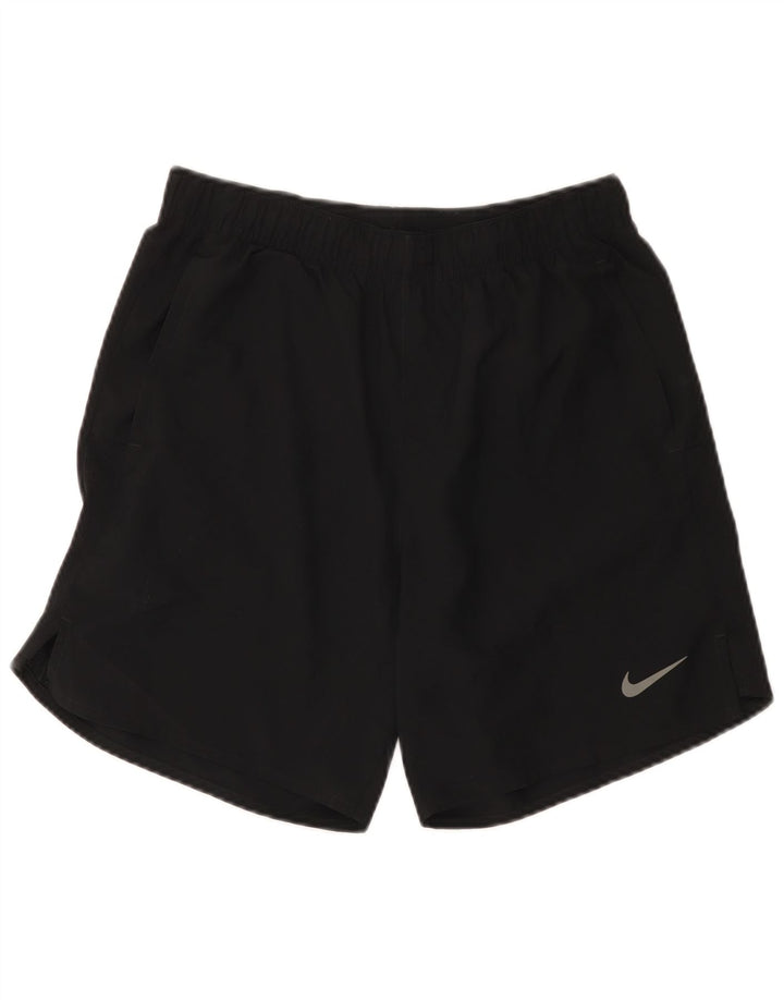 Nike - Pantalones cortos deportivos Dri Fit para mujer, talla 10, poliéster negro pequeño