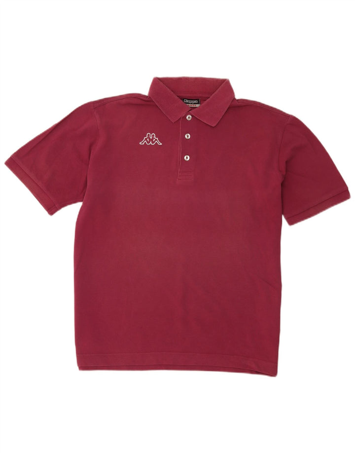 Kappa Polo Hombre Grande Borgoña Algodón
