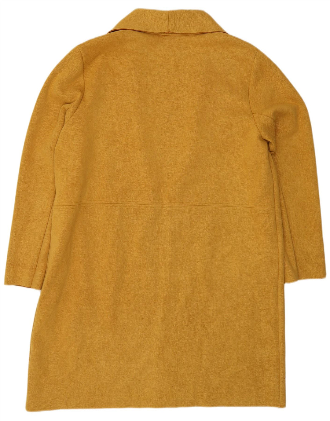 Zara Abrigo abierto extragrande para mujer UK 44 Poliéster amarillo medio