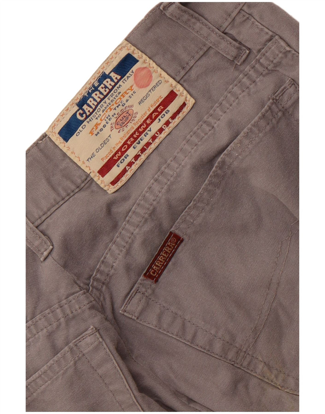 Pantalones informales rectos Carrera para hombre W30 L28 Gris
