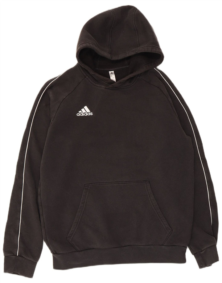 Adidas Hombre Sudadera Con Capucha Jumper Medium Negro Algodón