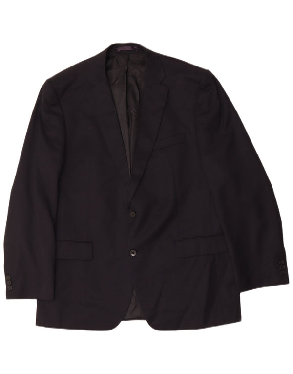 Marks & Spencer Chaqueta tipo blazer larga con 2 botones para hombre UK 44 XL Azul marino