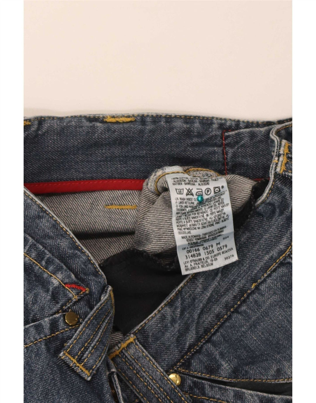 Bermudas de mezclilla con gráficos para hombre Levi's Algodón azul mediano W32