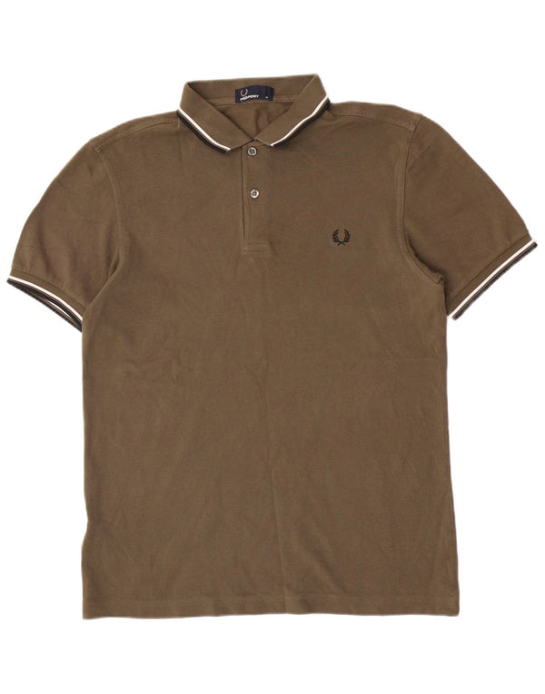 Polo Fred Perry Hombre Algodón Caqui Medio