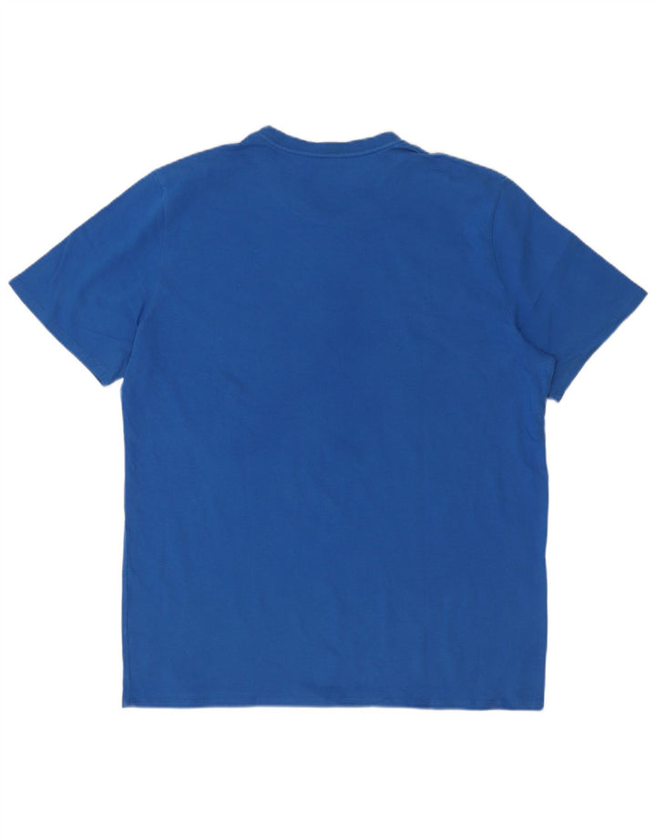 Calvin Klein - Camiseta gráfica para hombre, parte superior de algodón azul medio