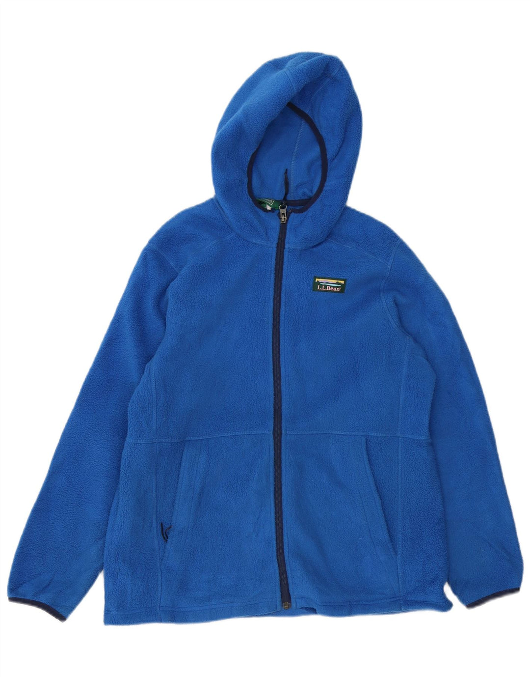 L.L.BEAN Chaqueta polar con capucha para mujer UK 40 XL Poliéster azul