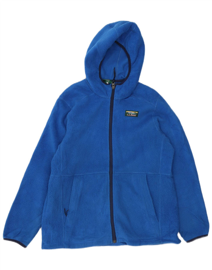 L.L.BEAN Chaqueta polar con capucha para mujer UK 40 XL Poliéster azul