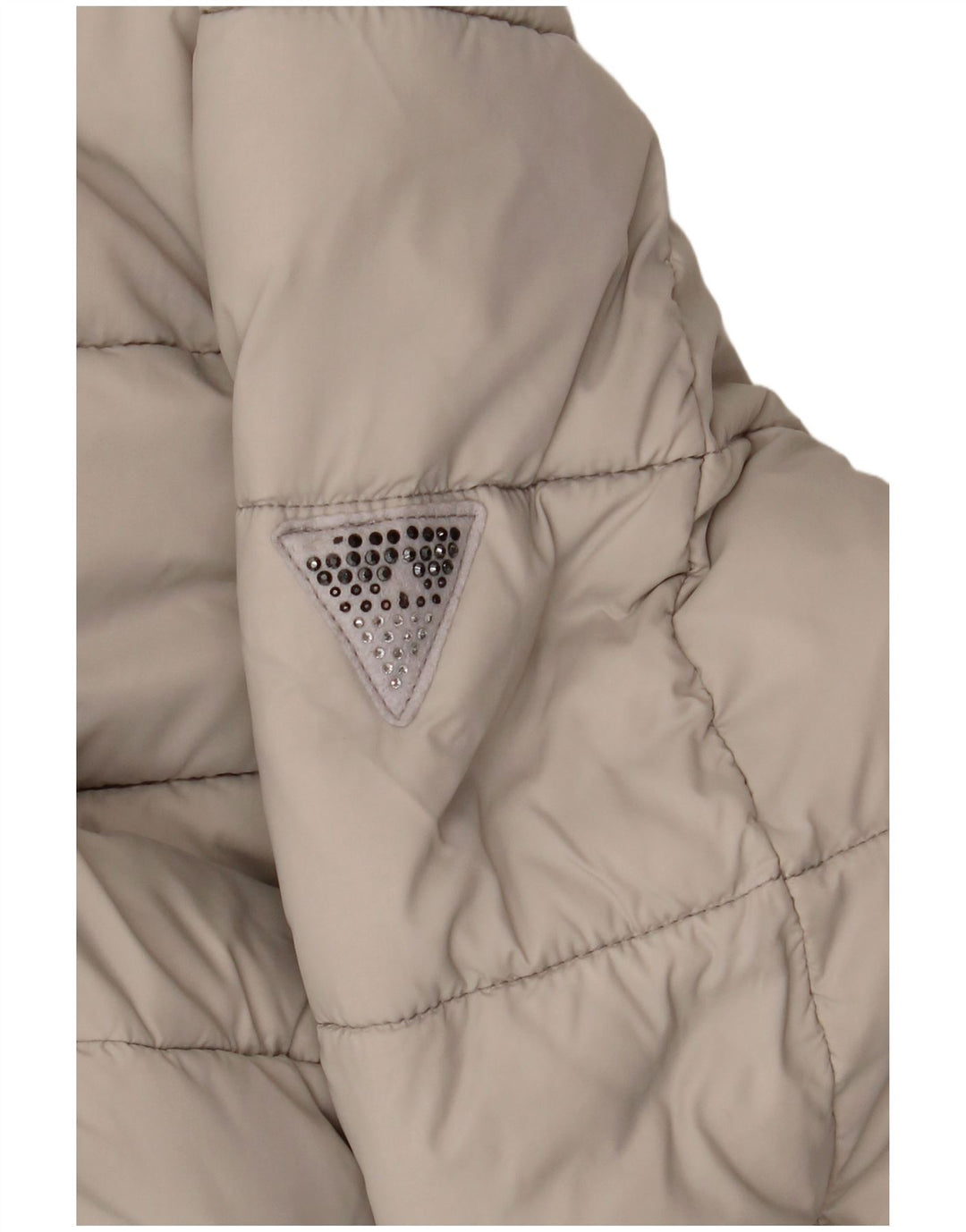 GUESS Chaqueta acolchada para mujer UK 46 Grande Poliéster beige