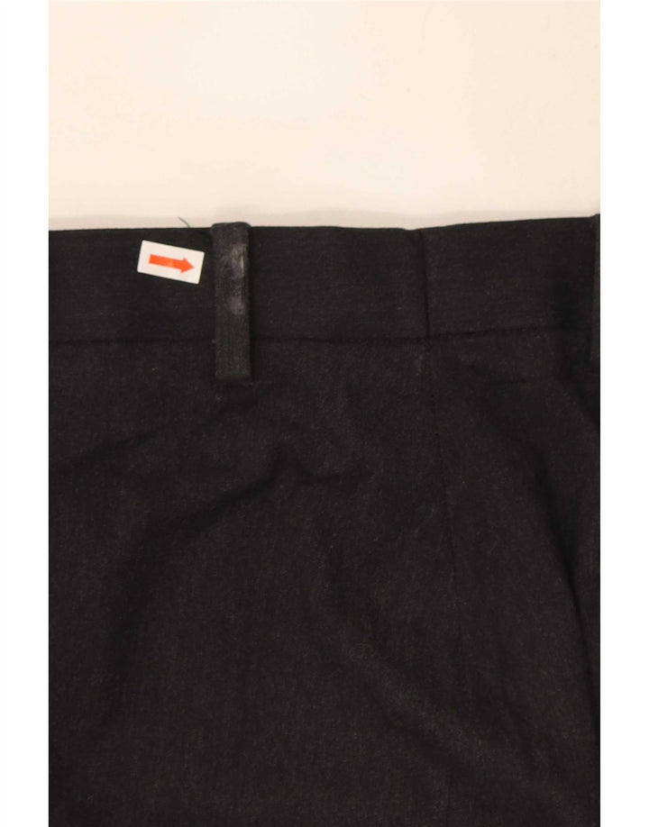 Marks & Spencer Pantalón chino de corte regular para hombre W38 L29 Poliéster negro
