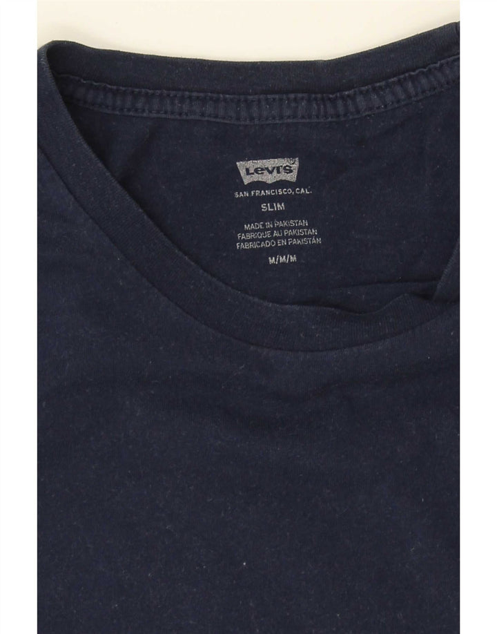 Levi's Hombre Camiseta Slim Fit Top Azul Marino Mediano