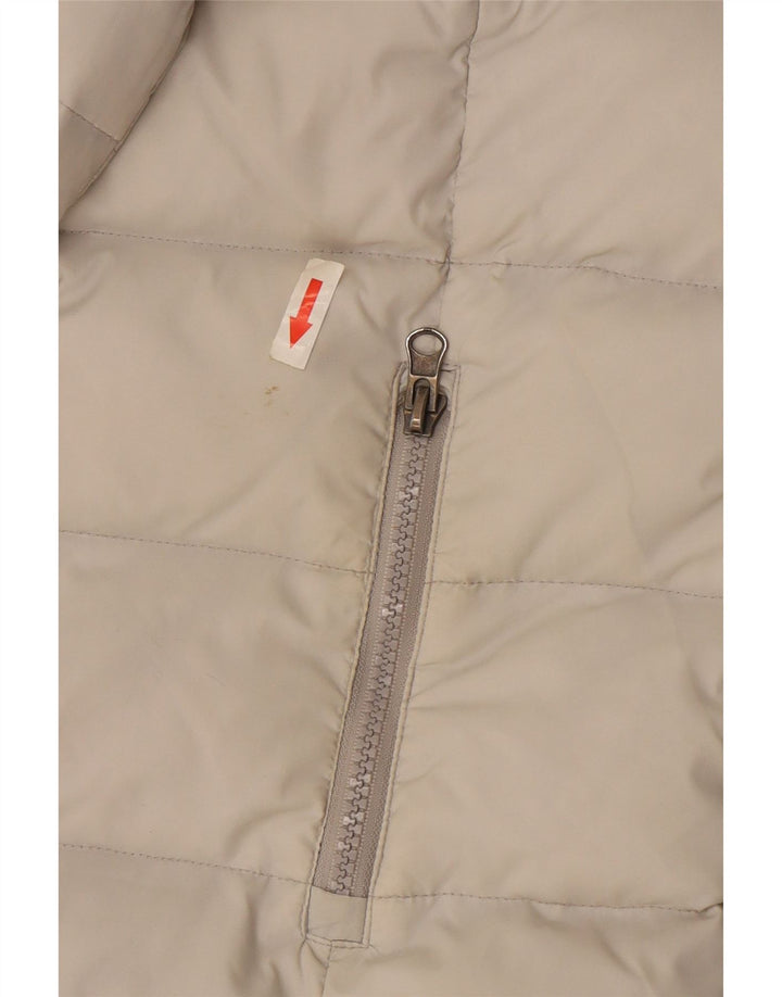 Best Company Chaqueta acolchada con capucha para mujer UK 44 Medium White Nylon