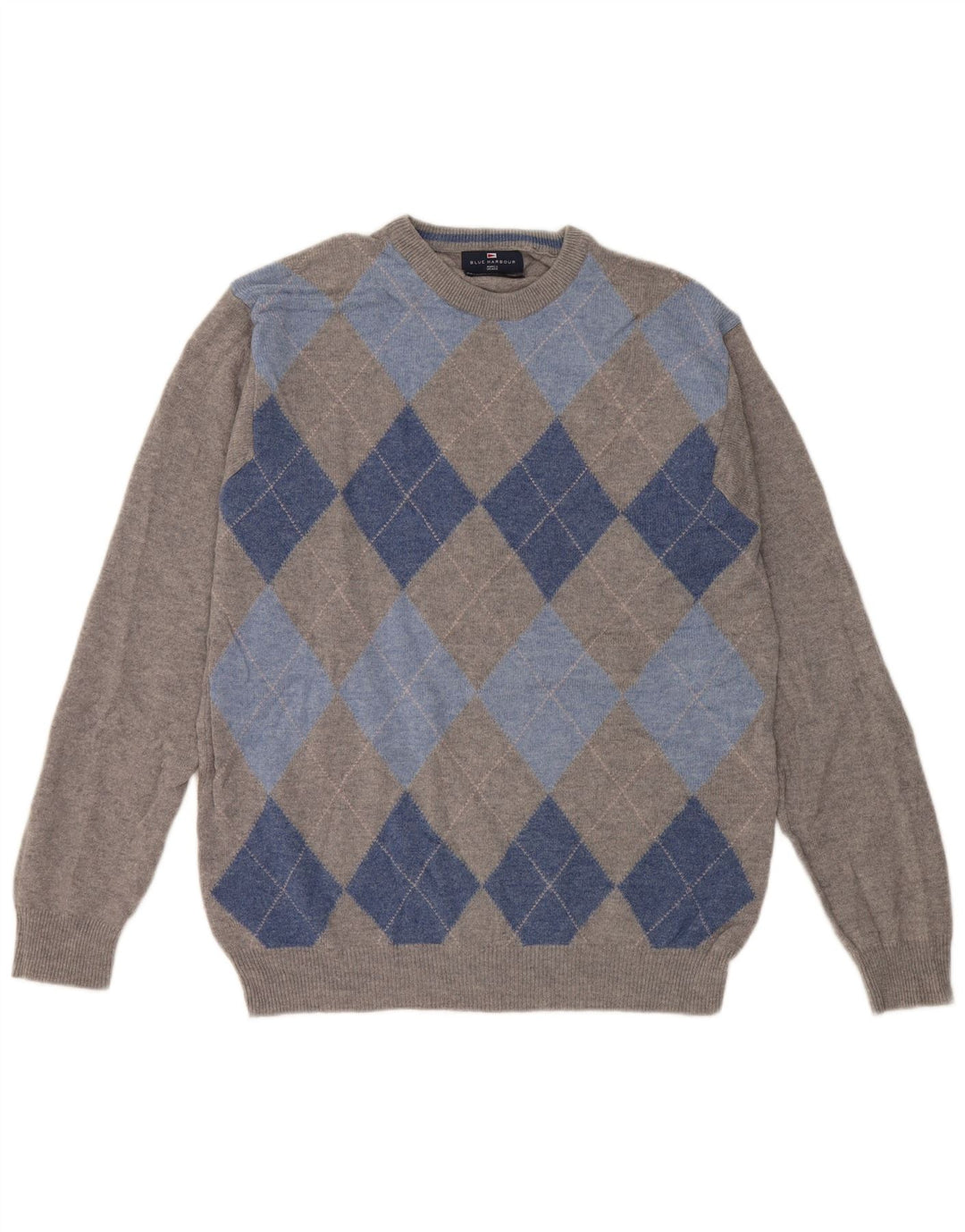 Marks & Spencer Suéter tipo jersey con cuello redondo para hombre UK 38/40 Gris medio