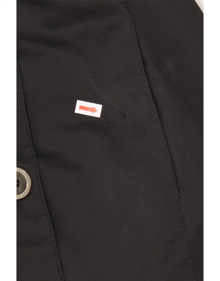 KAREN MILLEN Womens Overcoat UK 8 Small Black Polyester Vintage Karen Millen and Second-Hand Karen Millen from Messina Hembry 