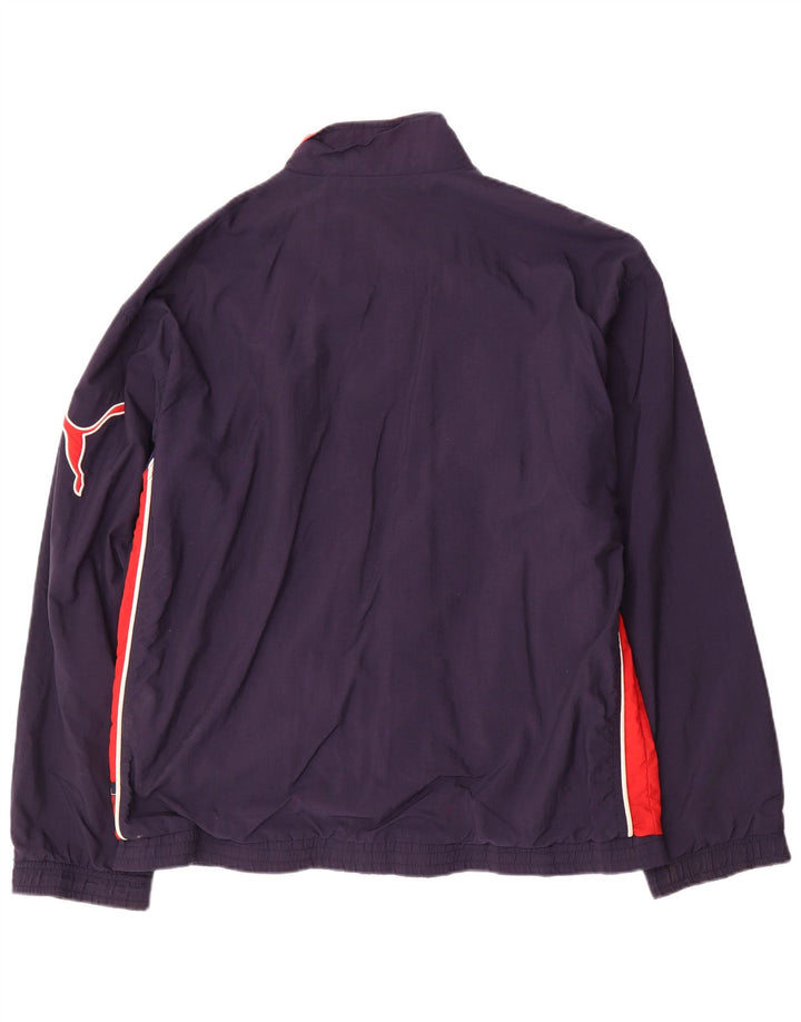 Puma Chaqueta de chándal para hombre, talla grande, color azul marino
