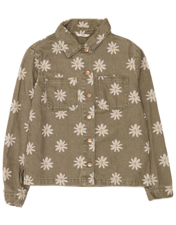 Marks & Spencer Chaqueta vaquera para niña 14-15 años Caqui Algodón floral