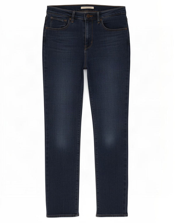 Levi's Jeans rectos de talle alto 724 para mujer W28 L30 Algodón azul marino