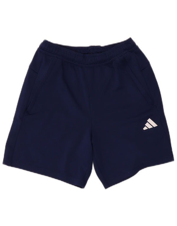Adidas Mens Aeroready Sport Shorts Small Navy Blue Polyester