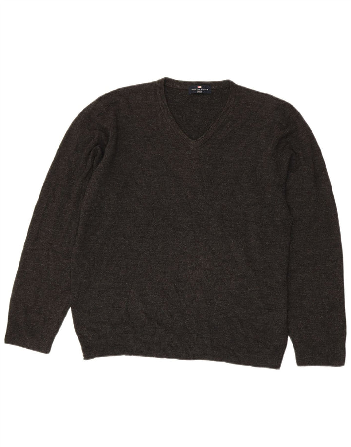Marks & Spencer Jersey para Hombre con Cuello en V Blue Harbor Acrílico Gris Grande