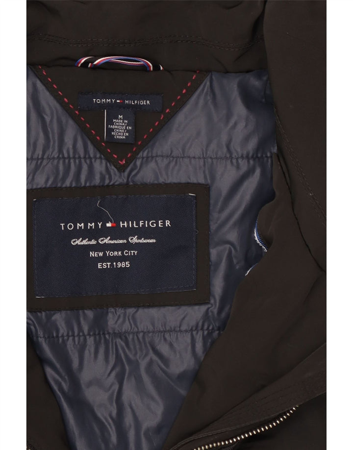 Tommy Hilfiger Chaqueta acolchada para mujer UK 44 Mediana Poliéster negro