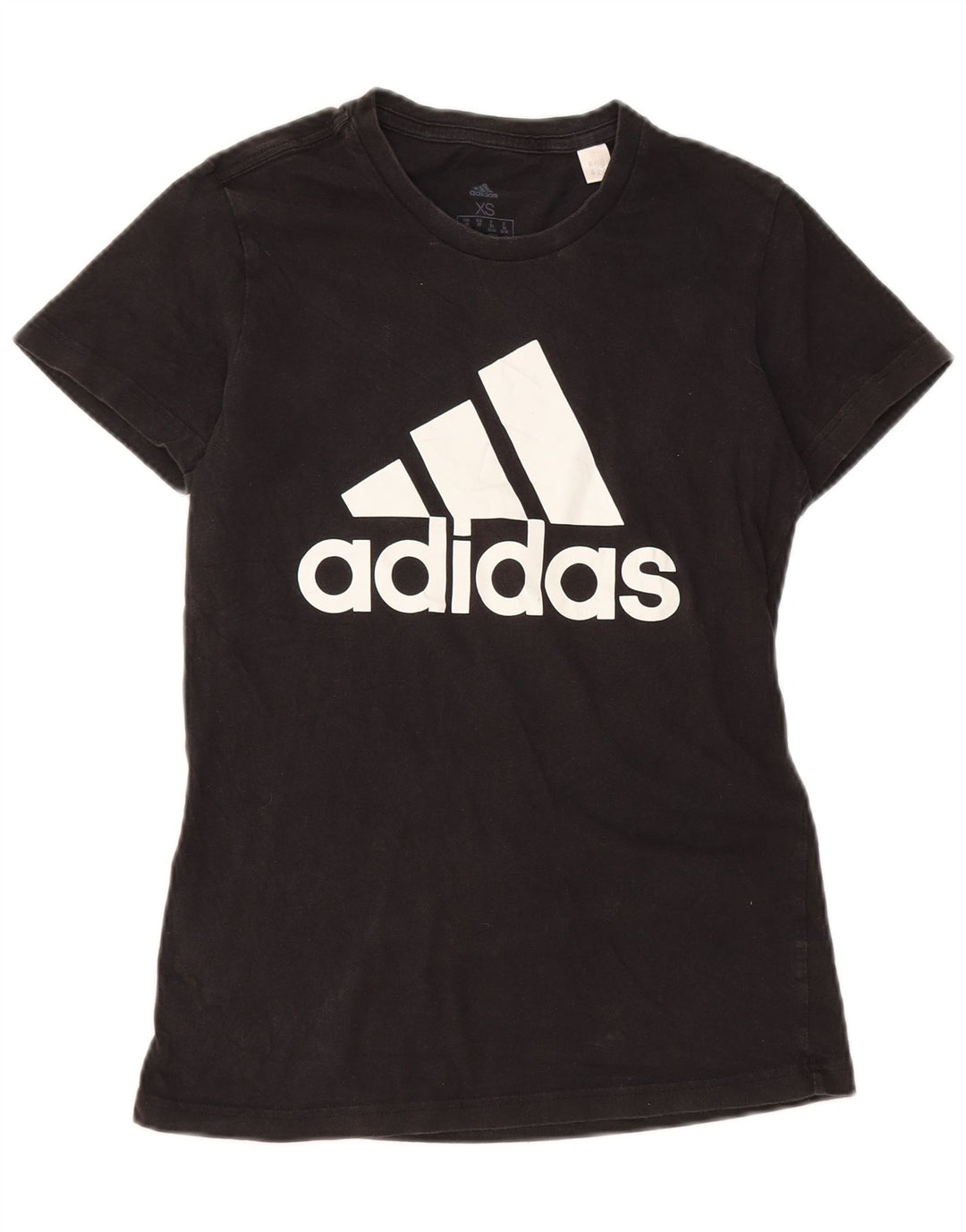 ADIDAS Camiseta gráfica para mujer Top UK 4/6 XS Negro