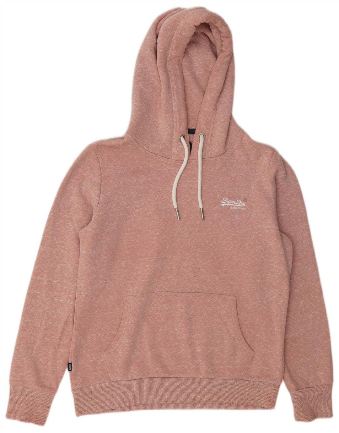 Superdry Jersey con capucha para mujer Reino Unido 40 Poliéster moteado rosa medio
