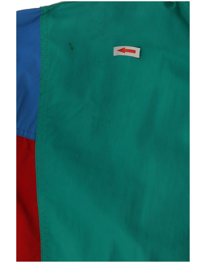 Chaqueta anorak vintage para hombre IT 44 XS Poliamida multicolor colorblock