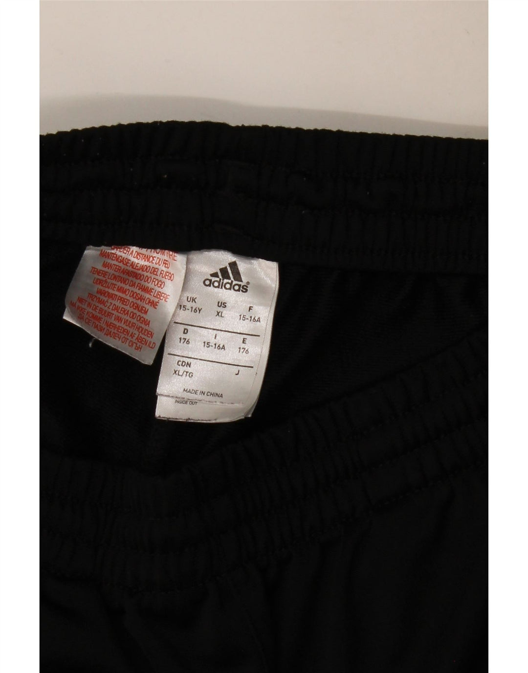 ADIDAS Pantalón Chándal Niño Joggers 15-16 Años Negro Poliéster