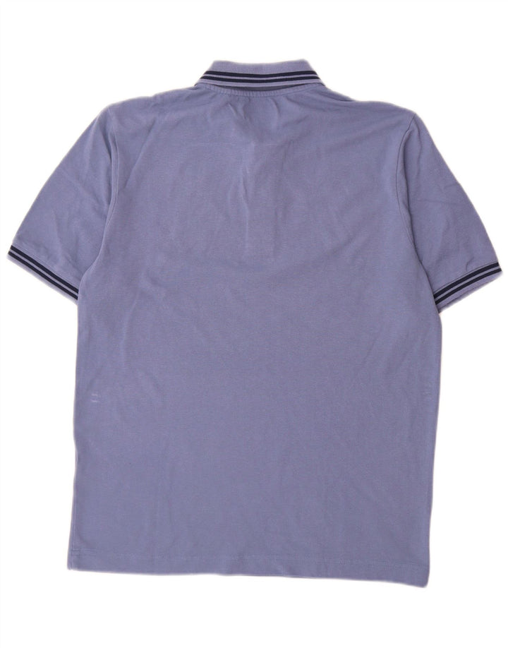 Polo Kappa Hombre Algodón Azul Medio