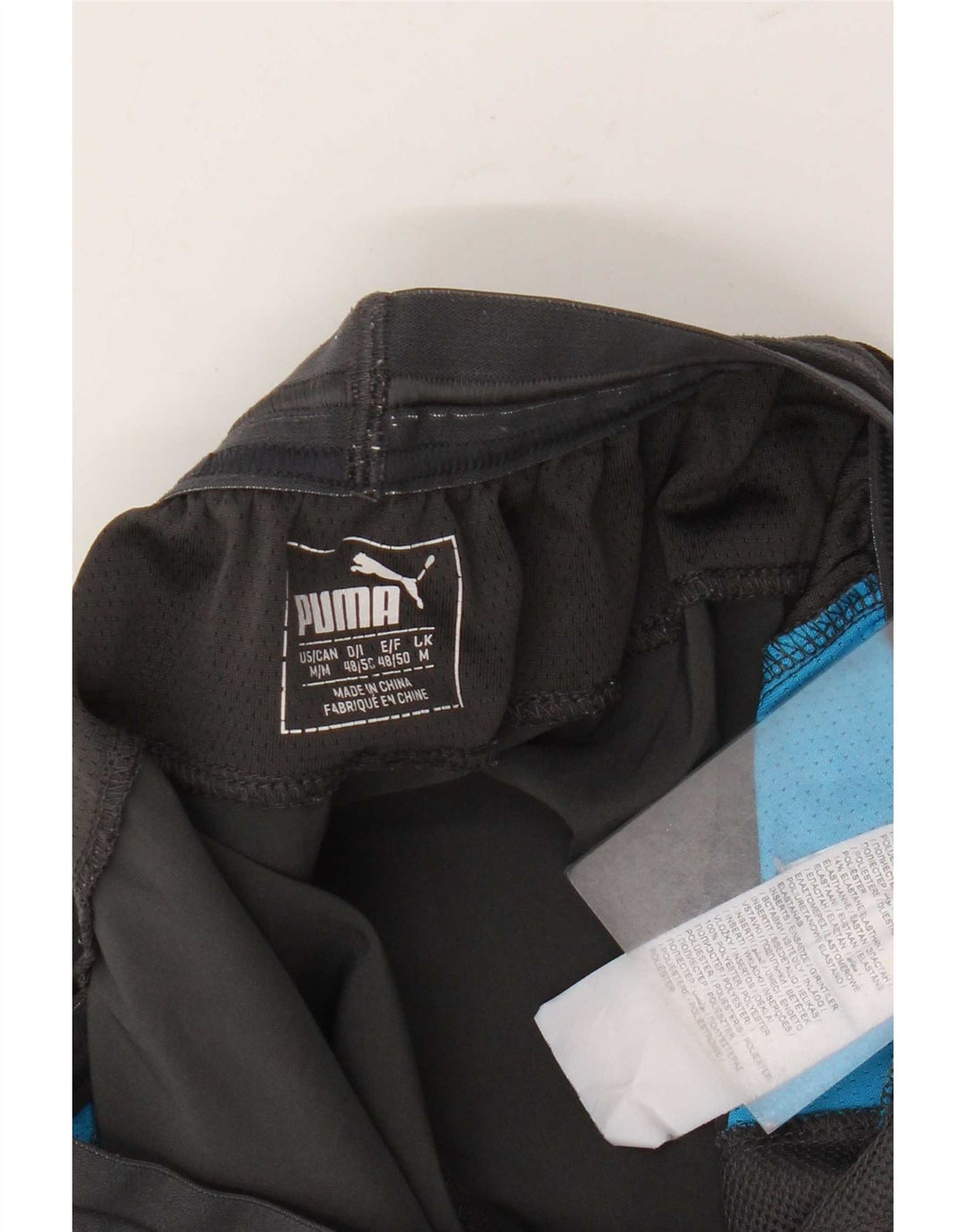 Pantalones cortos deportivos Puma para hombre Gris medio Colorblock Poliéster