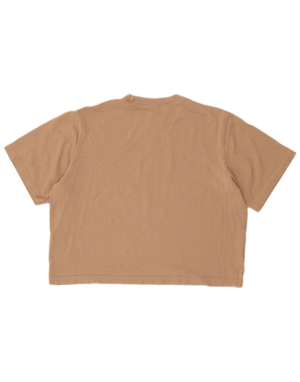 Nike Camiseta corta para mujer UK 44 Algodón beige medio