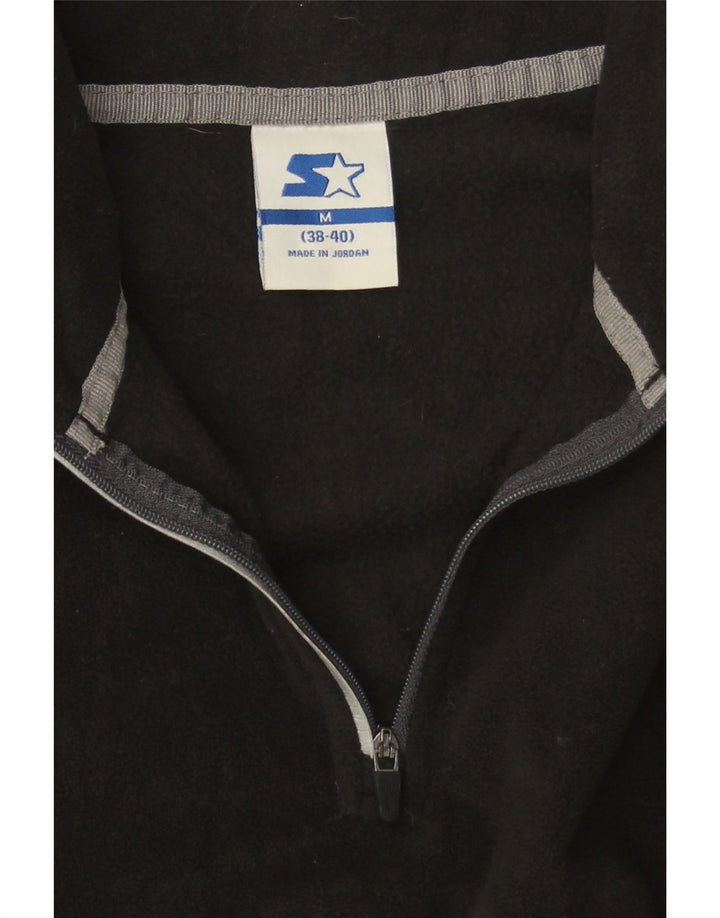 STARTER Jersey polar con cremallera y cuello para hombre UK 38/40 Medium Negro Poliéster