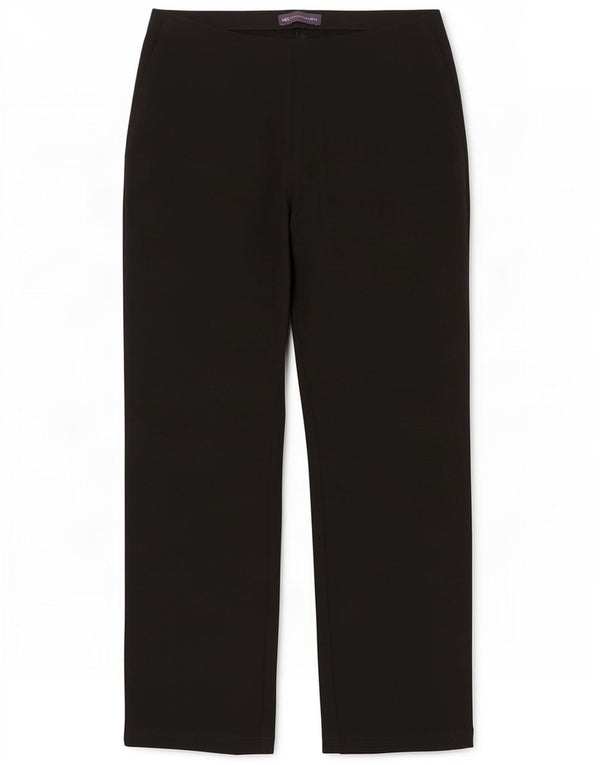 Marks & Spencer Pantalones informales ajustados para mujer UK 12 Medium W30 L28 Black