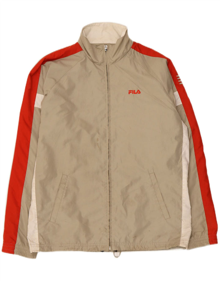 Fila Chaqueta de chándal para niño 15-16 años XL Beige Colorblock Poliéster