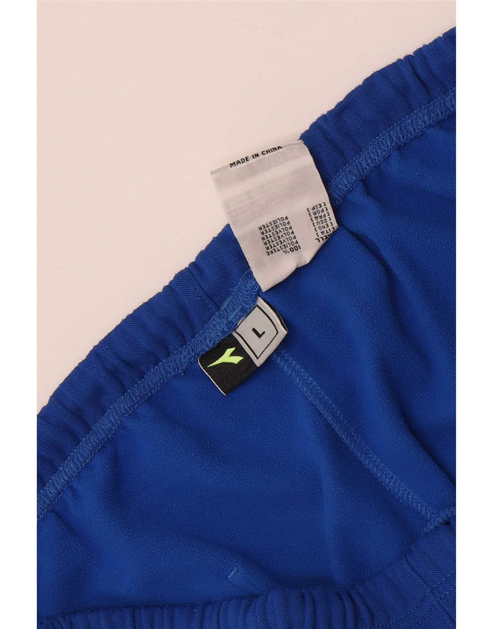 Diadora Pantalón De Chándal Joggers Large Azul Poliéster Hombre