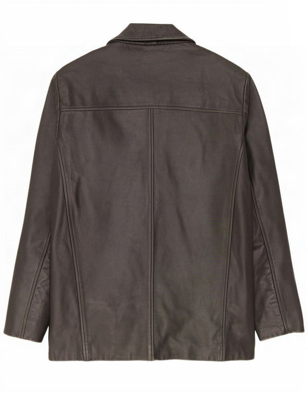 MONTANA Chaqueta de cuero para hombre ES 44 2XL Negro
