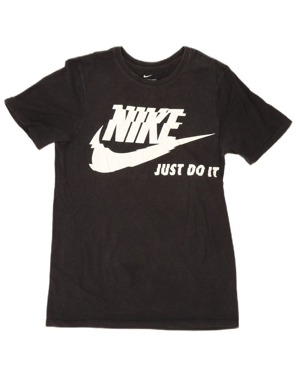 Nike Camiseta con gráfico de ajuste atlético para hombre XS Algodón negro