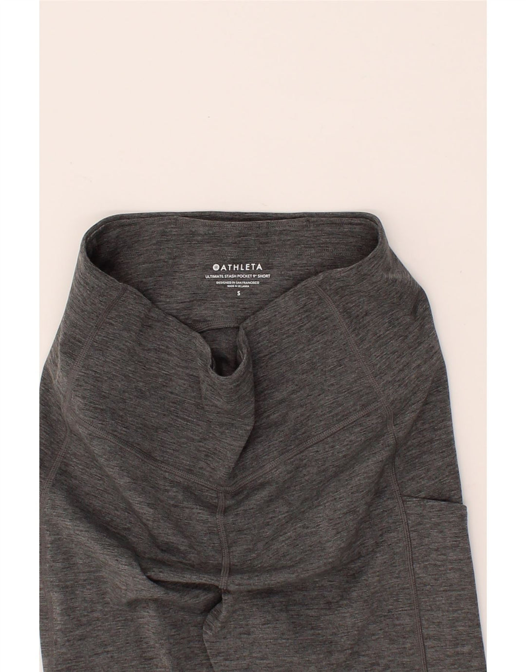 ATHLETA Womens Sport Shorts UK 10 Small Grey Polyester Vintage Athleta and Second-Hand Athleta from Messina Hembry 