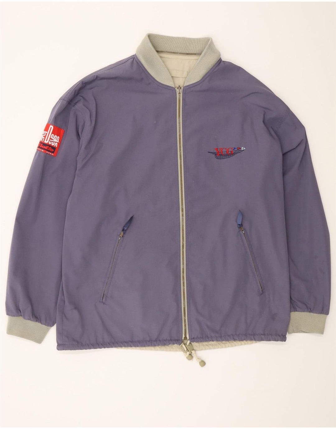 Lotto Chaqueta Reversible para Hombre UK 42 XL Color Púrpura Colorblock