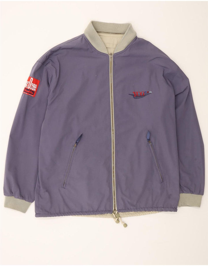 Lotto Chaqueta Reversible para Hombre UK 42 XL Color Púrpura Colorblock