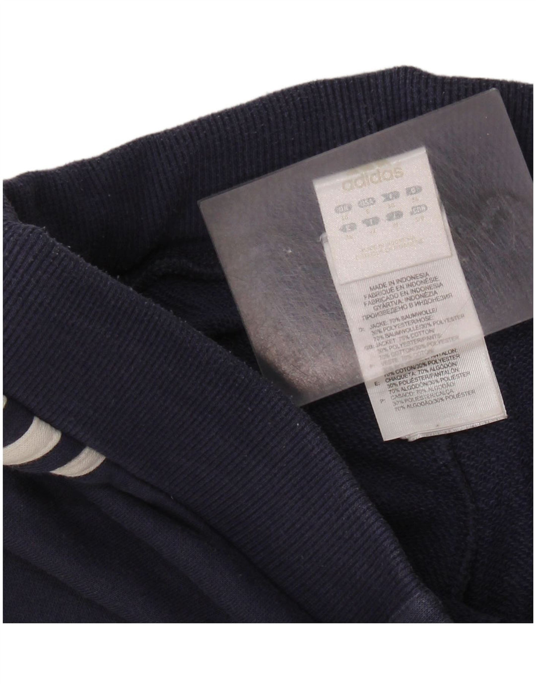 ADIDAS Pantalones de chándal para hombre UK 10 Small Azul marino Algodón