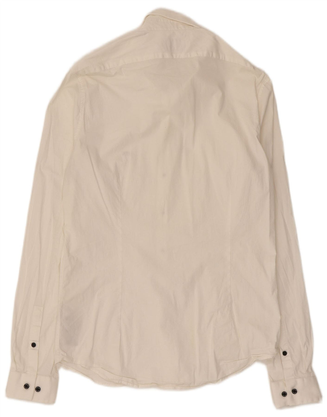 Calvin Klein Camisa extra slim fit para hombre Talla 40 Algodón blanco mediano