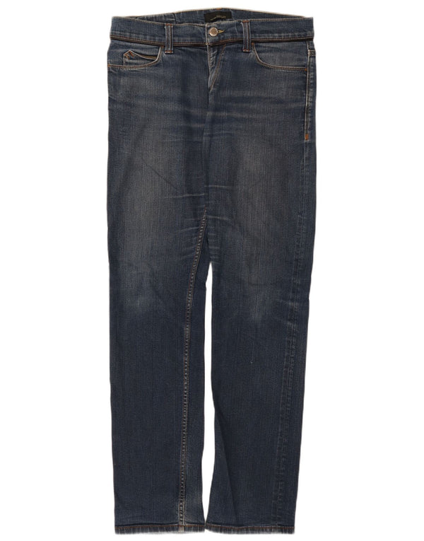 Zara Jeans rectos para hombre EU 42 Large W32 L32 Azul