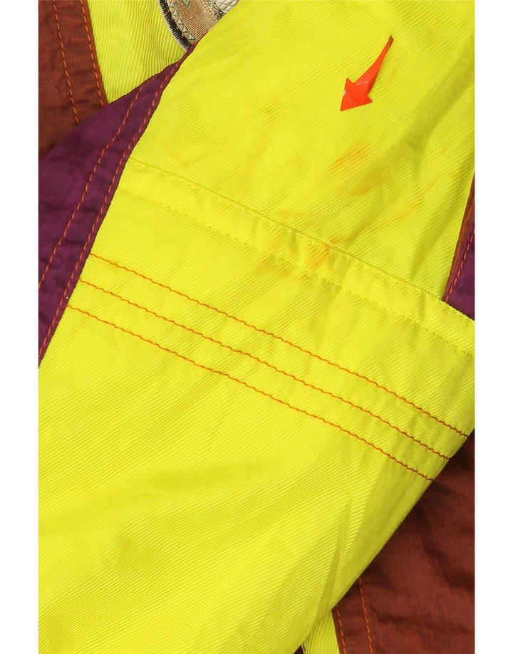 Asics Chaqueta de esquí con capucha gráfica para hombre UK 44 2XL Bloque de color multicolor