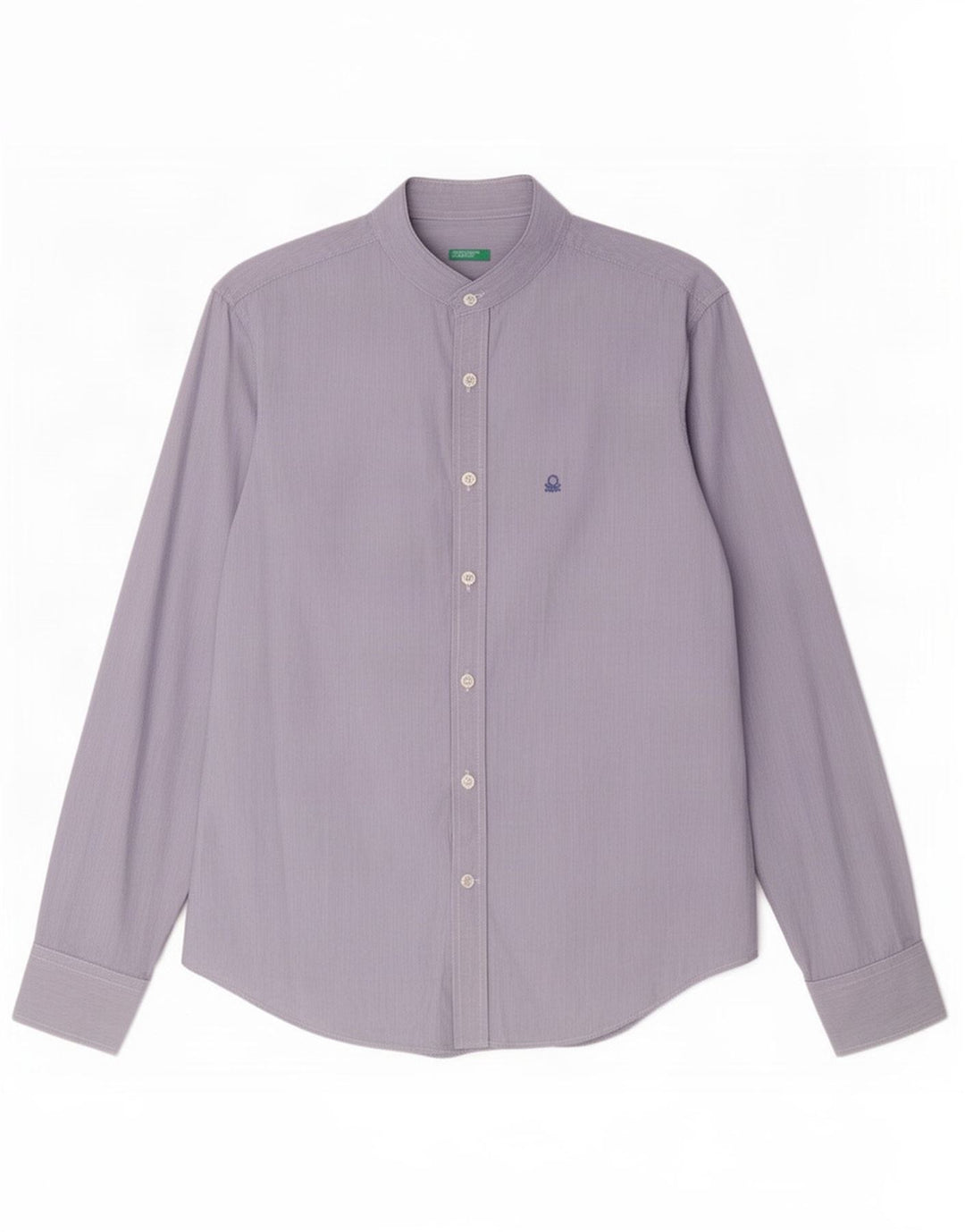 Camisa Benetton Hombre Small Azul Raya diplomática