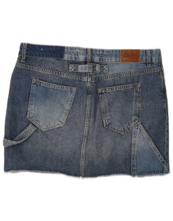 Falda Vaquera Superdry Mujer W30 Algodón Azul Medio