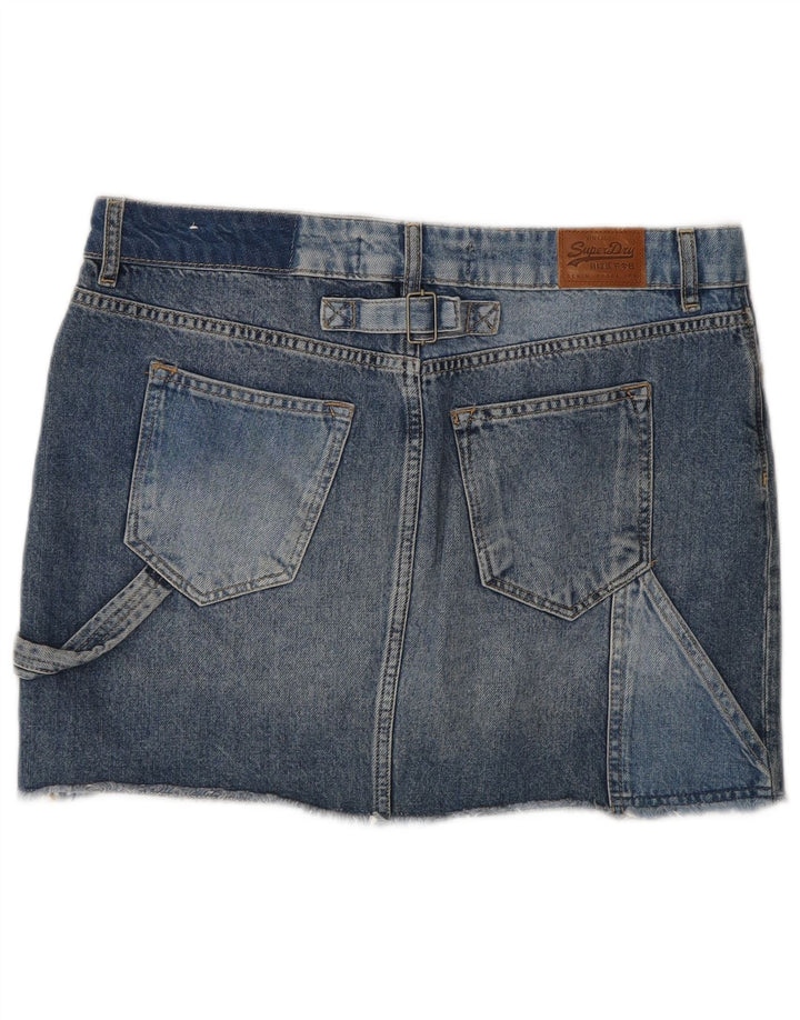 Falda Vaquera Superdry Mujer W30 Algodón Azul Medio