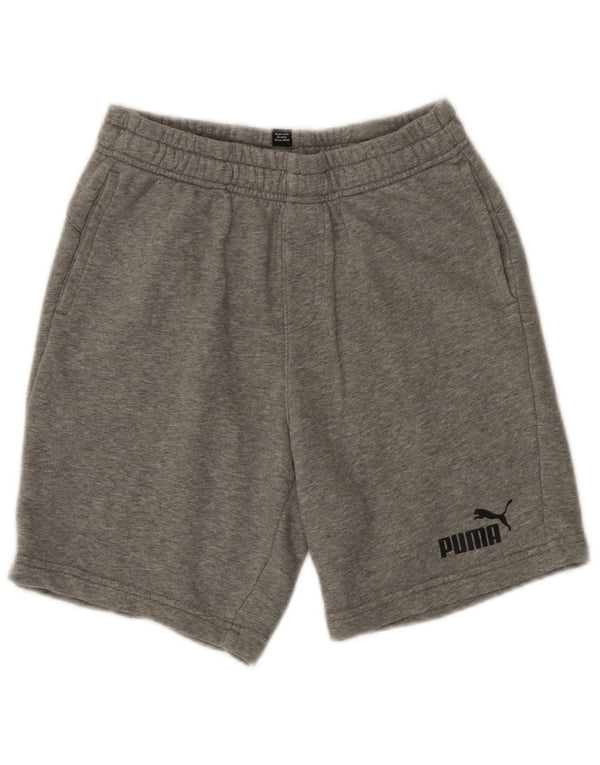 Puma Pantalones cortos deportivos para niños 13-14 años Algodón moteado gris